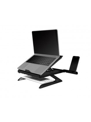 ნოუთბუქის სადგამი: LogiLink AA0133 Notebook stand foldable aluminum black