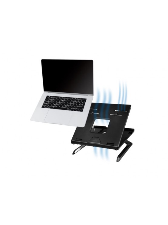 ნოუთბუქის სადგამი: LogiLink AA0133 Notebook stand foldable aluminum black