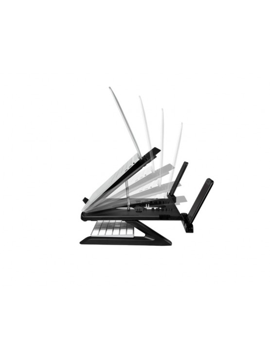 ნოუთბუქის სადგამი: LogiLink AA0133 Notebook stand foldable aluminum black