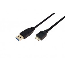 კაბელი: Logilink CU0027 USB 3.0 Cable, AM to Micro BM, black 2m