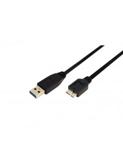 კაბელი: Logilink CU0027 USB 3.0 Cable, AM to Micro BM, black 2m