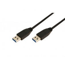 კაბელი: Logilink CU0039 USB 3.0 Cable AM to AM black 2m