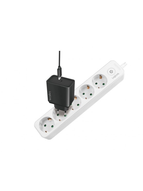 დენის ადაპტორი: Logilink LPS246 Socket Outlet 5-Way + Switch 1.5m White