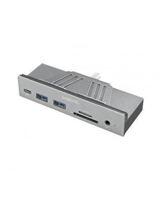 ადაპტერი: Logilink UA0347 USB-C 7-in-1 multifunction clamp hub USB 3.2