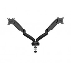 მონიტორის საკიდი: Gembird MA-DA2-01 Adjustable desk 2-display mounting arm (tilting) 13”-27” up to 7 kg