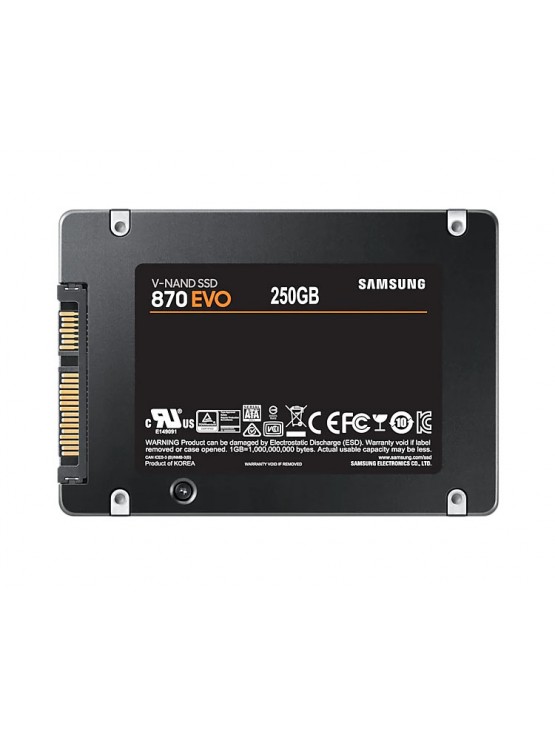 მყარი დისკი: Samsung 870 EVO 250GB SSD SATA III 2.5" - MZ-77E250BW