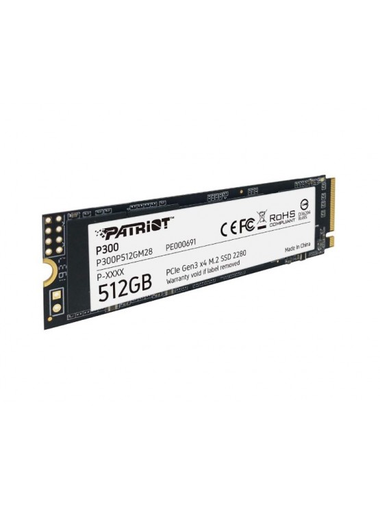 მყარი დისკი: Patriot P300 512GB M2 2280 PCIe - P300P512GM28