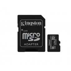 ფლეშ მეხსიერება: Kingston MicroSD Card 32GB UHS-I with Adapter - SDCS2/32GB