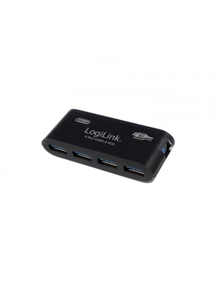 USB ჰაბი: Logilink UA0170 USB 3.0 HUB 4-port incl. 3.5A power supply black