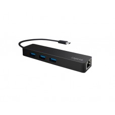 USB ჰაბი: Logilink UA0313 USB 3.1 Type-C 3-port Hub with Gigabit LAN