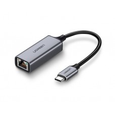 ადაპტერი: UGREEN CM199 USB 2.0 Type-C RJ45 Grey