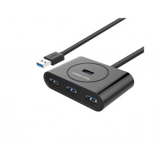 USB ჰაბი: UGREEN CR113 4xUSB 3.0 1m Black