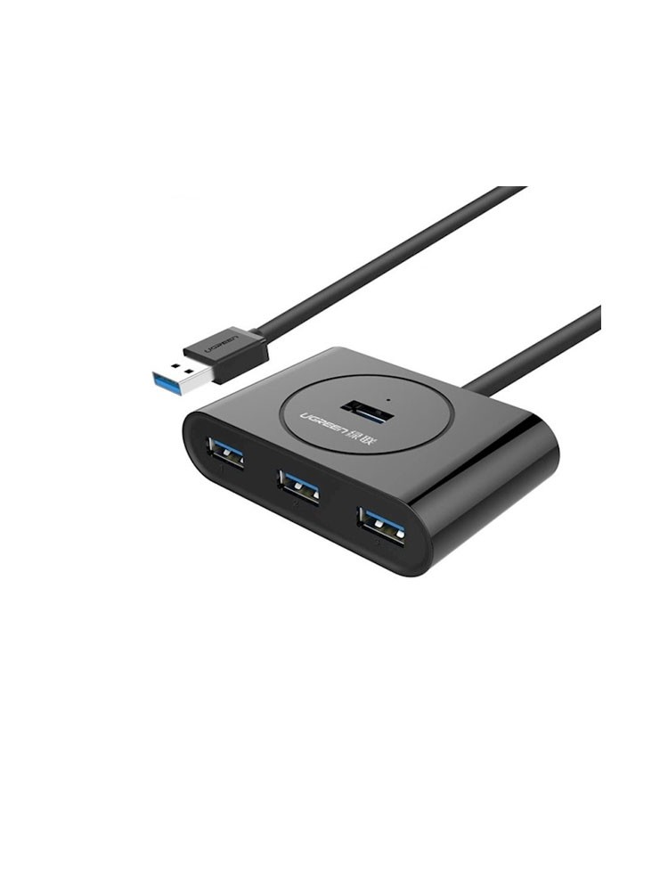 USB ჰაბი: UGREEN CR113 4xUSB 3.0 1m Black