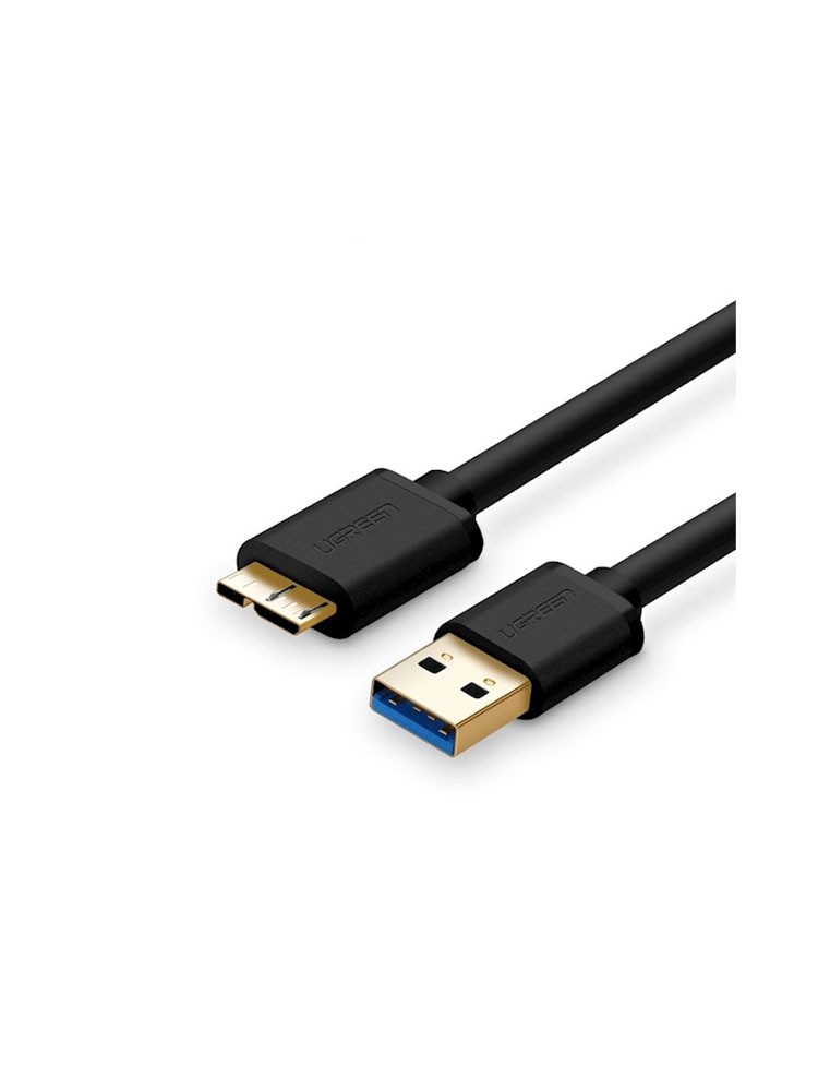 კაბელი: UGREEN US130 USB 3.0 to Micro-B  Cable 0.5m Black