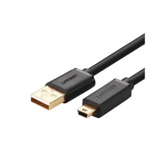 USB კაბელი: UGREEN US132 USB 2.0 to USB Mini-B Cable 3m Black
