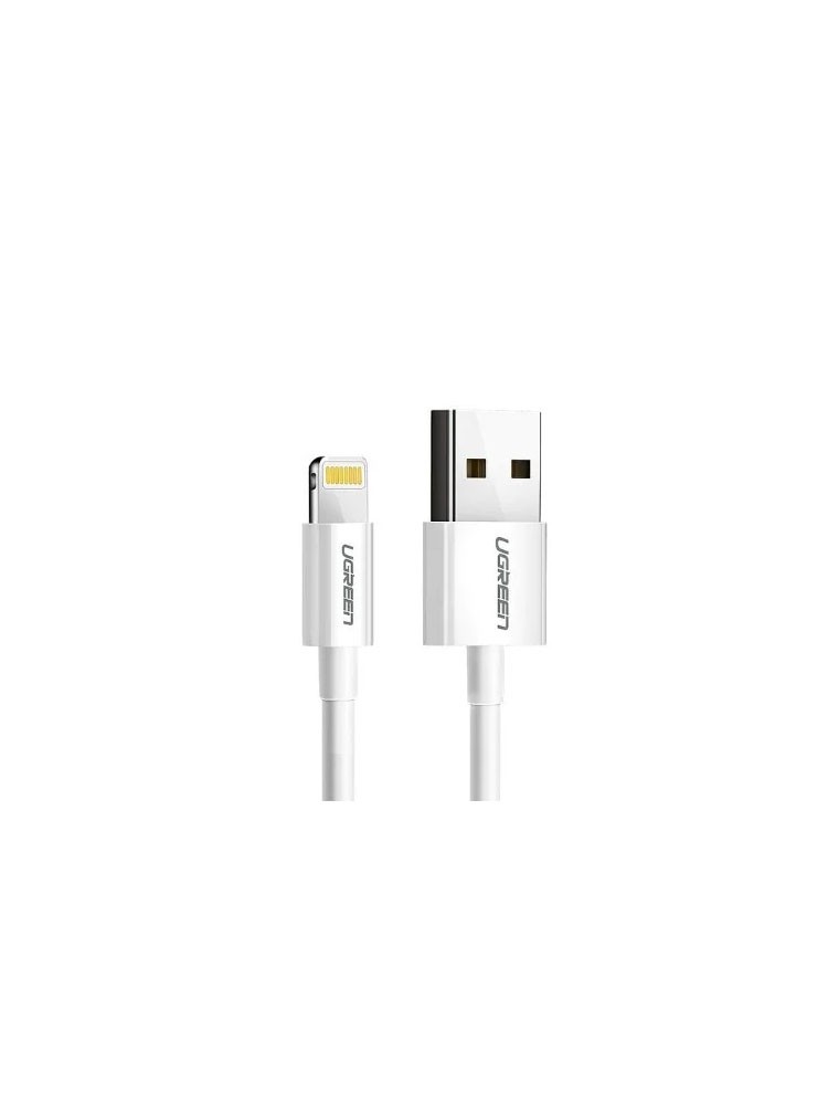 კაბელი USB: UGREEN US155 USB to Lightning Cable 1m White