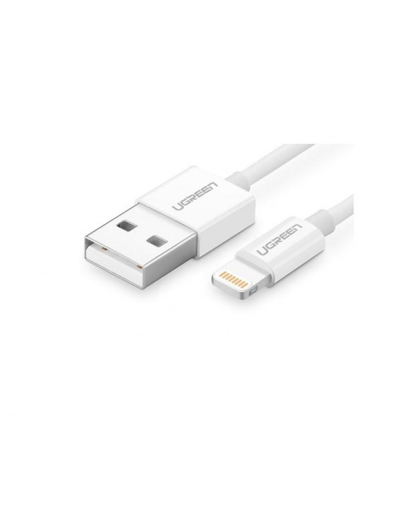 კაბელი USB: UGREEN US155 USB to Lightning Cable 1m White