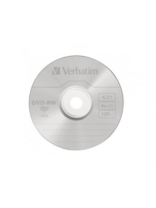 კომპაქტური დისკი: Verbatim DVD-RW 4x 4.7GB 10PK Spindle Matt Silver