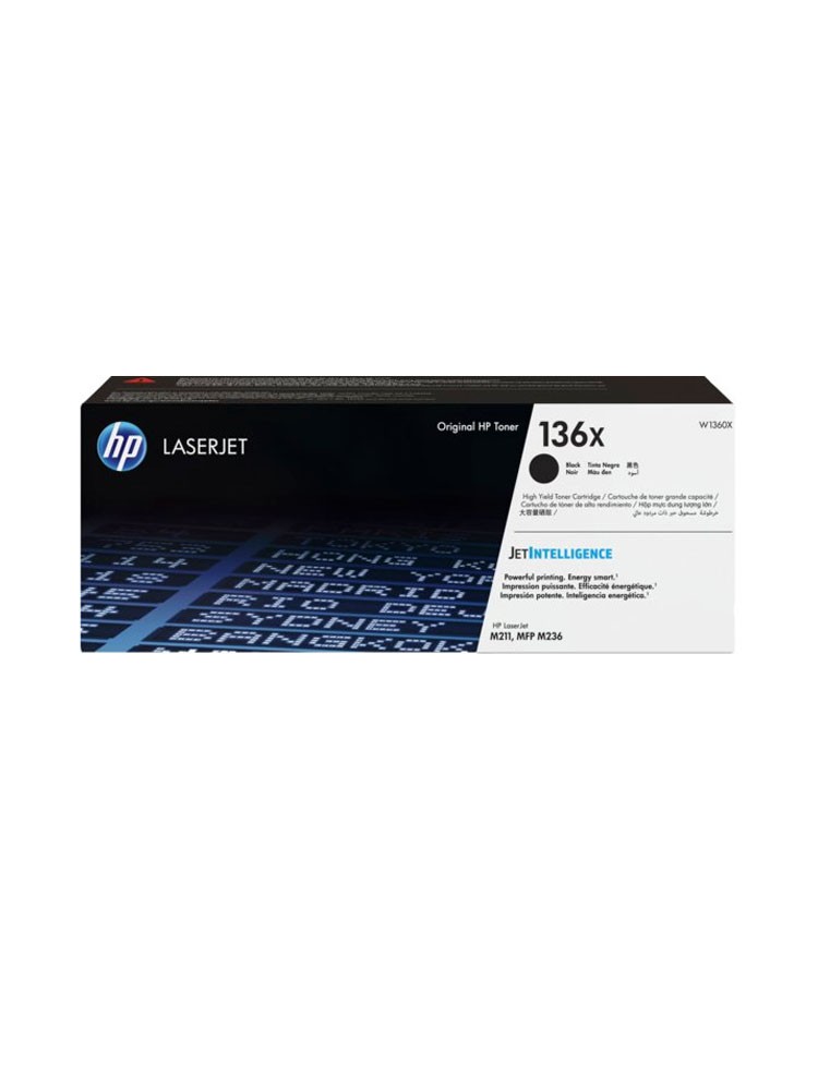 კარტრიჯი ლაზერული: HP 136X Black Original LaserJet Toner Cartridge - W1360X