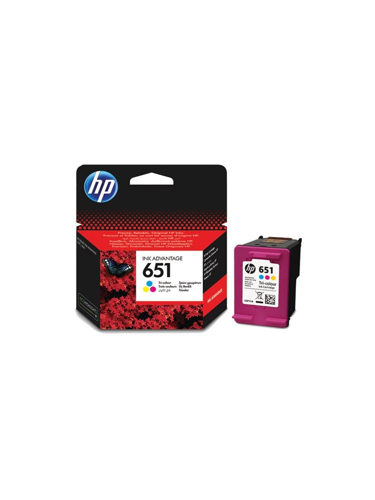 მელანი: HP 651 Tri-color Ink Advantage Cartridge Original - C2P11AE