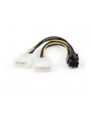 კაბელი: Gembird CC-PSU-6 Internal power adapter cable for PCI express 6 pin to Molex x 2 pcs