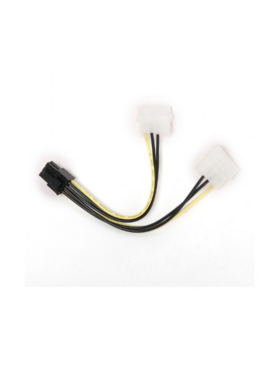 კაბელი: Gembird CC-PSU-6 Internal power adapter cable for PCI express 6 pin to Molex x 2 pcs