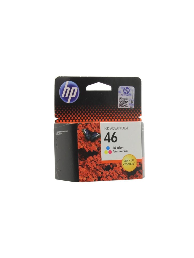 კარტრიჯი ჭავლური: HP 46 Tri-color Original Ink Advantage Cartridge - CZ638AE