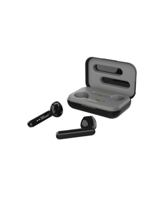 ყურსასმენი: Trust Primo Touch Bluetooth Wireless Earphones Black - 23712