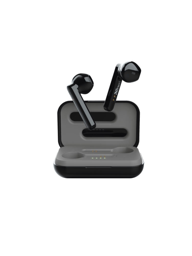 ყურსასმენი: Trust Primo Touch Bluetooth Wireless Earphones Black - 23712