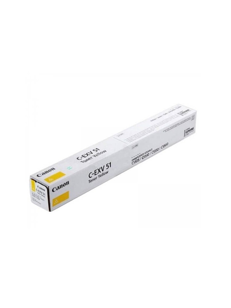 კარტრიჯი: Canon C-EXV51 Yellow - 0484C002AA