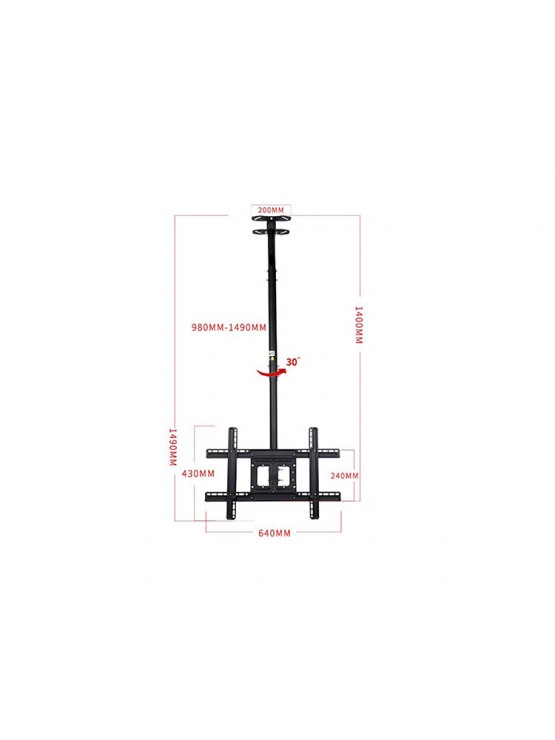 ტელევიზორის საკიდი: ALLSCREEN CTC3270 TV 32"-70" TV Ceiling Mount Bracket