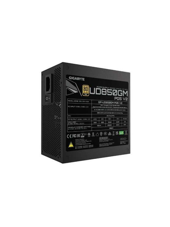 კვების ბლოკი: Gigabyte GP-UD850GM PG5 V2 850W 80 PLUS Gold ATX 12V v3.1