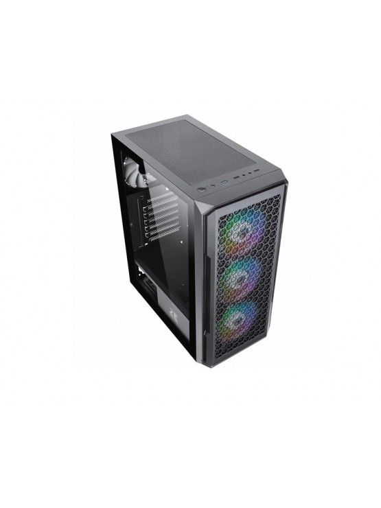 ქეისი: 2E HEXAGON G338 3x120ARGB ARGB Fans 1x120mm Fan 2xUSB2.0 1xUSB3.0 Black - 2E-G338
