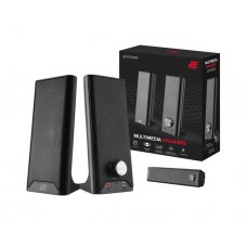 დინამიკი 2.0: 2E PCS203 6W USB Speaker Metal Black - 2E-PCS203BK