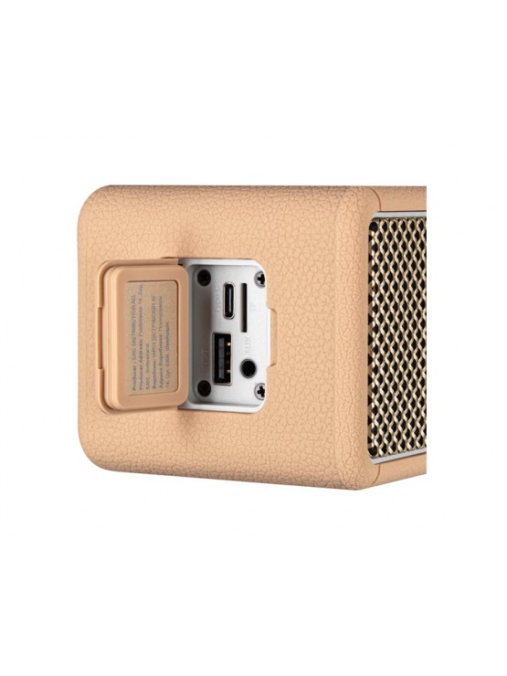 დინამიკი: 2E SoundLegend mini Wireless Bluetooth Portable Speaker 40W Brown - 2E-BSSLMWBN