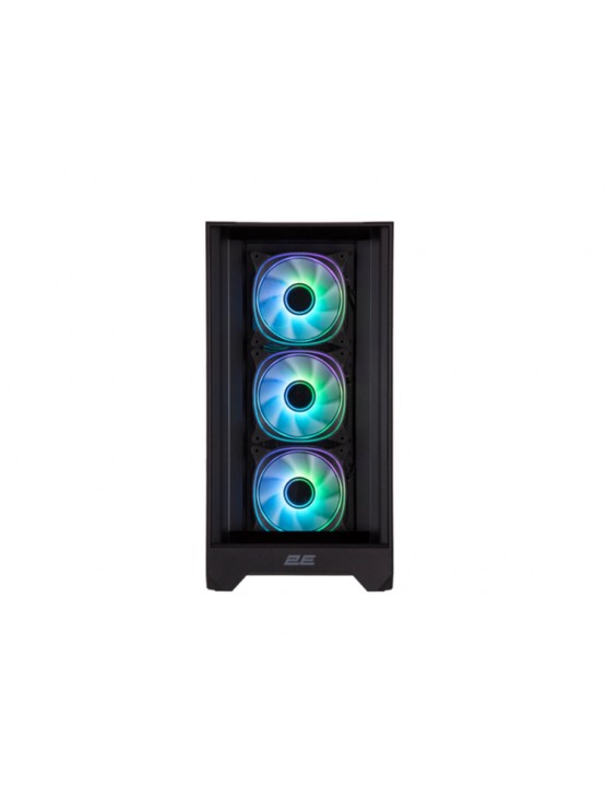 ქეისი: 2E Dominator Pro G2302W 4x120mm ARGB Fans Mid Tower Black - 2E-G2302B