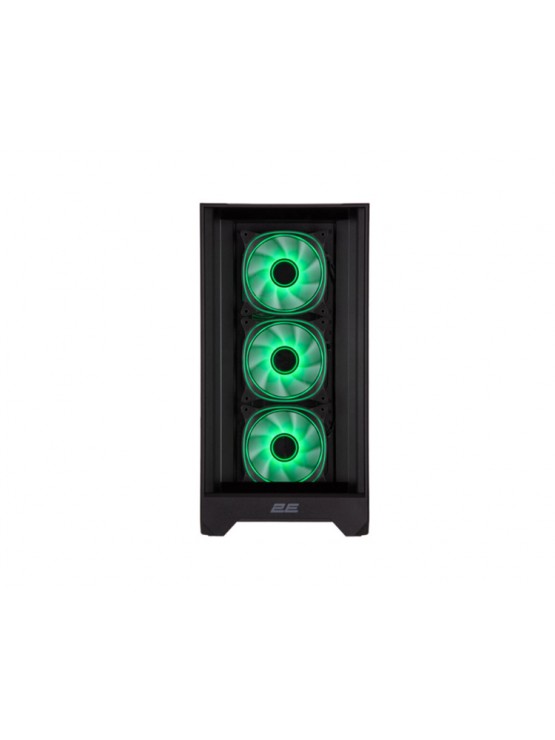 ქეისი: 2E Dominator Pro G2302W 4x120mm ARGB Fans Mid Tower Black - 2E-G2302B