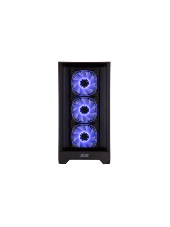 ქეისი: 2E Dominator Pro G2302W 4x120mm ARGB Fans Mid Tower Black - 2E-G2302B