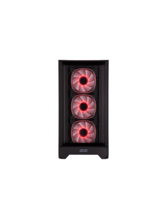ქეისი: 2E Dominator Pro G2302W 4x120mm ARGB Fans Mid Tower Black - 2E-G2302B