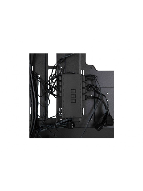 ქეისი: 2E Dominator Pro G2302W 4x120mm ARGB Fans Mid Tower Black - 2E-G2302B