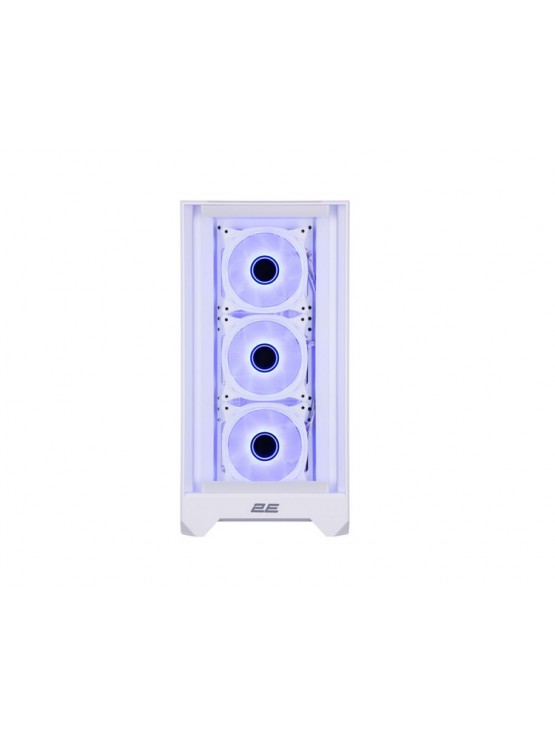 ქეისი: 2E Dominator Pro G2302W 4x120mm ARGB Fans Mid Tower White- 2E-G2302W