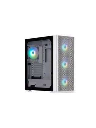 ქეისი: 2E Vertex GI01W 1x120mm ARGB/3x140mm ARGB Fans Large Mid Tower White - 2E-GI01W