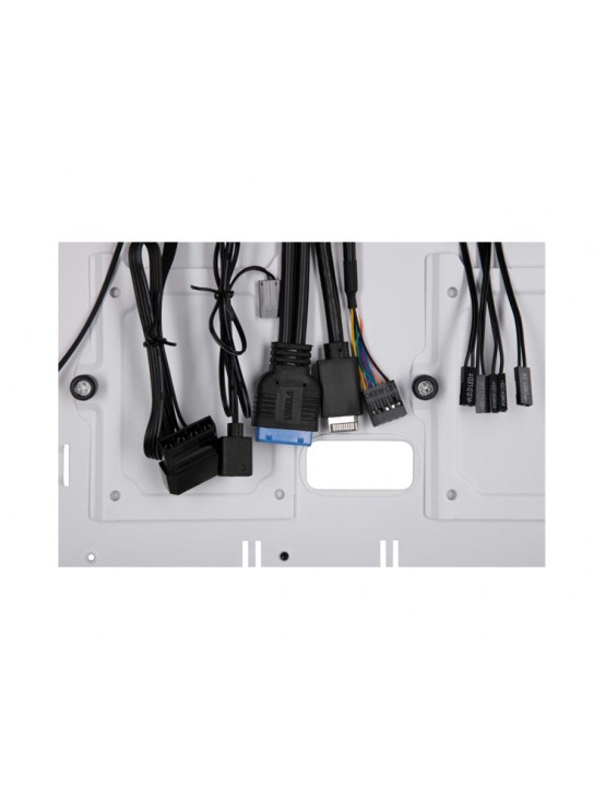 ქეისი: 2E Vertex GI01W 1x120mm ARGB/3x140mm ARGB Fans Large Mid Tower White - 2E-GI01W