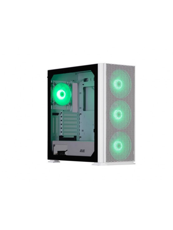 ქეისი: 2E Vertex GI01W 1x120mm ARGB/3x140mm ARGB Fans Large Mid Tower White - 2E-GI01W