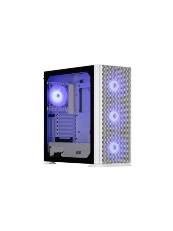 ქეისი: 2E Vertex GI01W 1x120mm ARGB/3x140mm ARGB Fans Large Mid Tower White - 2E-GI01W