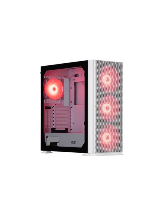 ქეისი: 2E Vertex GI01W 1x120mm ARGB/3x140mm ARGB Fans Large Mid Tower White - 2E-GI01W