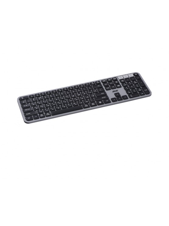 კლავიატურა: 2E KS240WG Wireless USB BT Keyboard Black/Gray - 2E-KS240WG