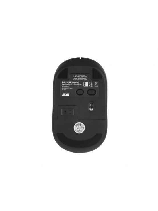 მაუსი: 2E MF218 Silent WL Bluetooth Mouse Black/Gray - 2E-MF218WBG