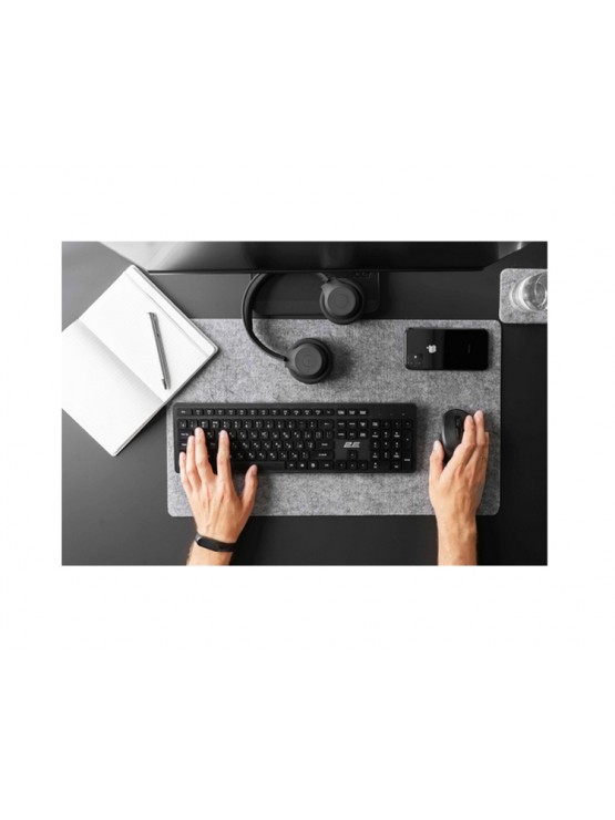 კლავიატურა-მაუსი: 2Е Combo MK420 Wireless Keyboard and Mouse Black - 2E-MK420WB