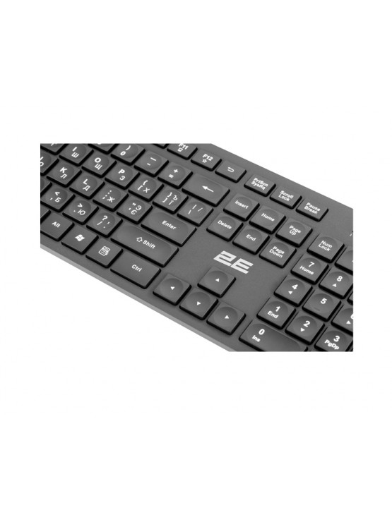 კლავიატურა-მაუსი: 2Е Combo MK420 Wireless Keyboard and Mouse Black - 2E-MK420WB